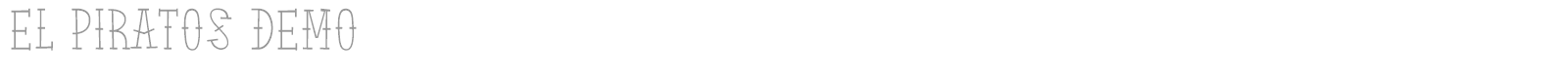 El Piratos font preview
